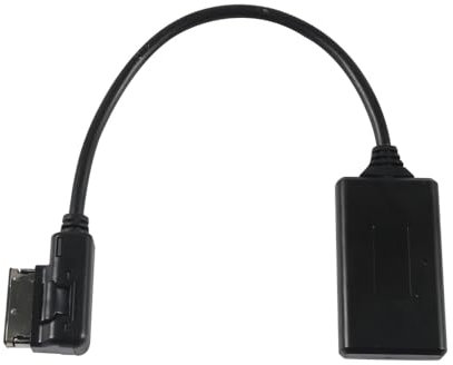 Bluetooth Kit de Coche para Mercedes-Benz, Media Interface AUX Wireless Adator para iPhone Android Smartphones, Funciona con Mercedes Equipado con MMI Rectangular Socket Solo