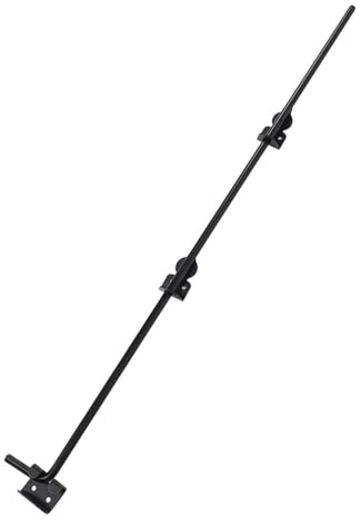 Heavy Duty 36 Inch Cane Drop Rod Gate Drop Pin Steel Material, Solid Steel Heavy Duty Cane Latch Gate Ground Stopper for Wooden Fence Metal Door Door Latches