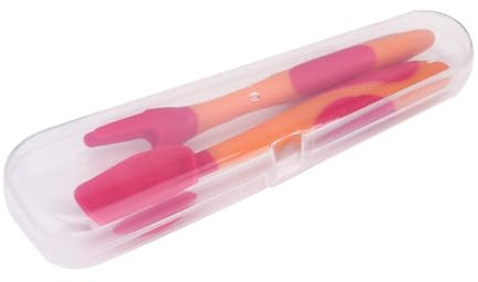 Toyvian Kinderbesteck-set 1 Set Babybesteck Lern- Löffel Kleinkinder-utensilien Rot Ohne Griff