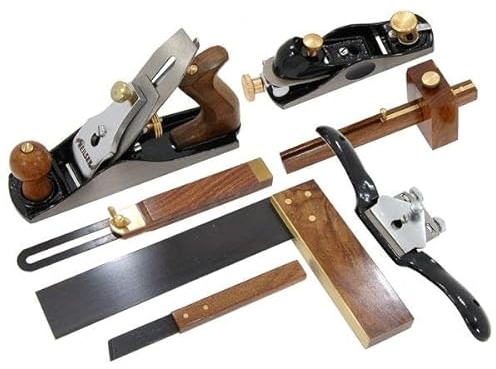 7 Piece Woodworking Plane Wood Hand Carpenters Square Shaver Tool Set Quality Set