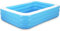 Piscine Gonflable Piscine rectangulaire Facile à Utiliser d'eau pour Intérieur et Extérieur pour Famille Jardin D'été (155 CM)