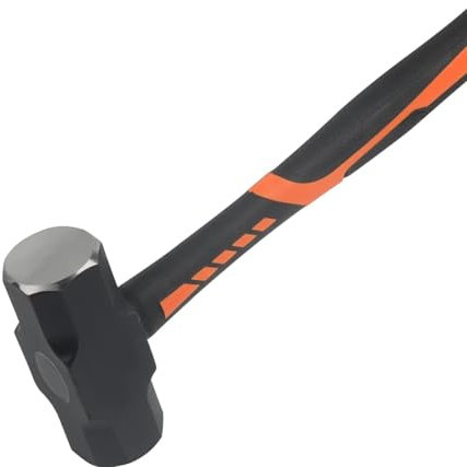 ZOENHOU Marteau de 2 kg, avec poignée en fibre de verre, pour le jardinage, le camping, 2 kg, robuste et durable