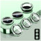LucBuy Glitter Camera Lens Protector for Samsung Galaxy S25 Ultra, Cover per Fotocamera in Vetro Temperato Glitterato, Anello in Metallo con Allineamento Automatico