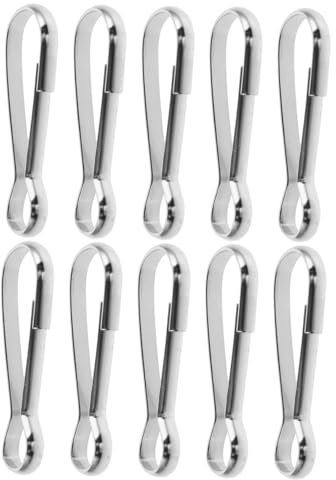 IMIKEYA 10Pcs Durable Flag Fasteners for Metal Flagpoles Compact Clips for Secure Flag Attachment for Outdoor Use Easy Installation Flagpole Accessories