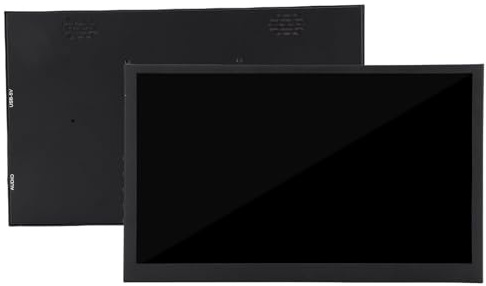Plyisty Moniteur de Température D'ordinateur, écran de Boîtier PC 10,1 Pouces 1024x600, Haut-parleurs Intégrés, Grand Angle de Vision de 170°, Affichage de la Température du Processeur,
