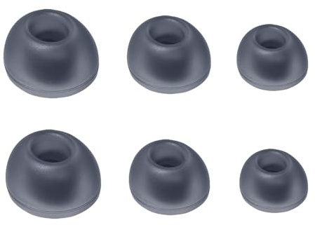 Silicone Ear Tips for JBL LIVE PRO2 / Free2 Earbuds, 3 Pairs (S/M/L) Reusable Washable Ear Cups for Bluetooth Headset Accessories (Blue)