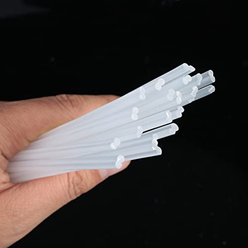 Lot de 100 baguettes de soudage en plastique ABS PP PVC PE pour réparation de pare-chocs de voiture – Kit pistolet à souder en plastique et pistolet à air chaud – Matériaux