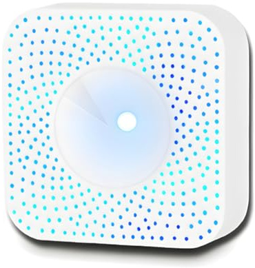 Onchdbfhuu Tuya WiFi Smart Air Quality Monitor Air Housekeeper Box Detector Erkennt PM2.5, Formaldehyd, VOCs, CO2 Air House Keeper