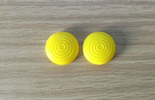 Tapas de silicona analógica para mando de juegos PS4, PS3, Xbox 360, Xbox One, color amarillo