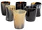 Handicrafts Home Whiskey Shot Glass Set - Real Horn Handcrafted Goblets, 6 Pack Vintage Style Unique Collectible Barware Drinking Horn Cup Gifts