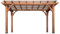 Backyard Discovery Pergola Bois, 100% Bois de Cèdre - Pergola Terrasse 305x472cm - Pergola Jardin Facile à Assembler - Pergola Autoportée au Design Luxueux, Espace intérieur 6.50m²