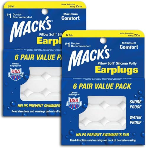 Macks - Tappi auricolari in morbido silicone per federa