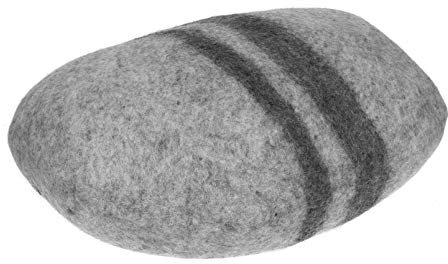 FELTINESS Stein Filz Kissen, Großer Filz Kieselstein 100% Wolle Puff