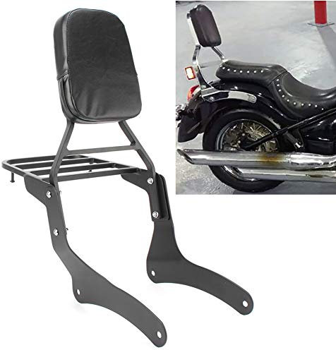 GZYF Dossier arrière de moto Sissy Bar porte-bagages pour Vulcan VN900 Custom Classic 2006-2017