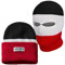 PGWEAR Mütze und Sturmhaube Troublemaker 2 in 1 schwarz weiß rot