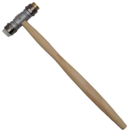 Bergeon 30417 Martello per orologiaio, martello per casse, strumento per la rimozione di cinturini per orologi, modifica cassa dell'orologio, Legno, ottone, sintetico, Classico
