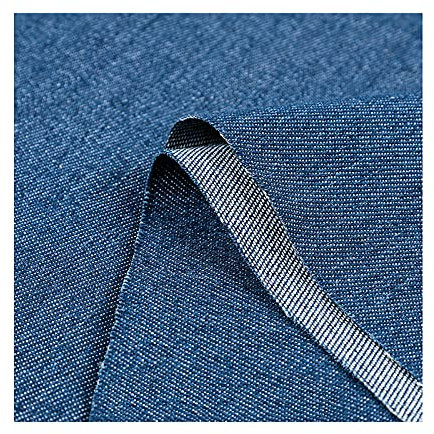MaJu Materialien für Jeansjacken Jeansstoff 100% Baumwolle 150cm Breit Zum Nähen Von Jeans, Shorts und Wohnaccessoires (blau)(Size:200x150 cm)