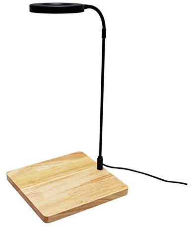 Kisbeibi Aquarium Light,10W LED Grow Light USB Powered Aquarium LED Light With Wood Board, fits Fish Tank, Potted Plants, Succulent(size:L)