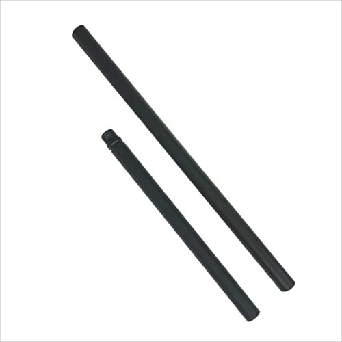 JINHH Verlängerter Mast Lampenschaft Schwarzes Finish Lampenstangen-Kit mit Anschlusspaket von 2