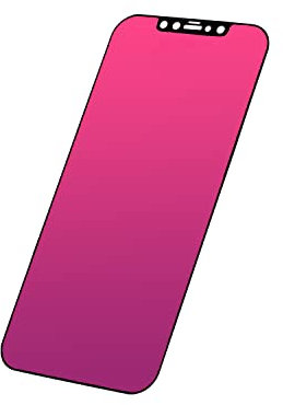 Sichtschutz-Displayschutzfolie, kompatibel mit iPhone 11 Pro Max/iPhone XS Max, 16,5 cm, bunt, galvanisiert, bunt, Anti-Spionage-Temperglas