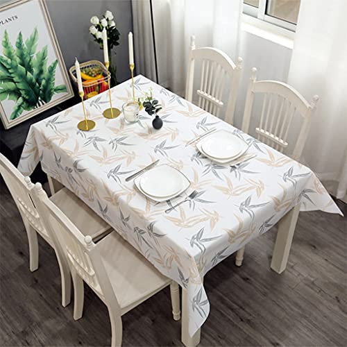 137*180cm PVC Table Cloth Party Wipeable Tablecloths Rectangular,Maple Leaf Tablecloths Wipe Clean Tablecloth,Stain Resistant,Waterproof,Oil-proof,Square Table Cover for Outdoor Picnic,Dinner,Kitchen