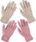 2 Paar Damen Winter Touchscreen Handschuhe Warm Fleece Gefüttert Strickhandschuhe Elastische Manschette Winter Texting Handschuhe, Pink / Beige, Einheitsgröße