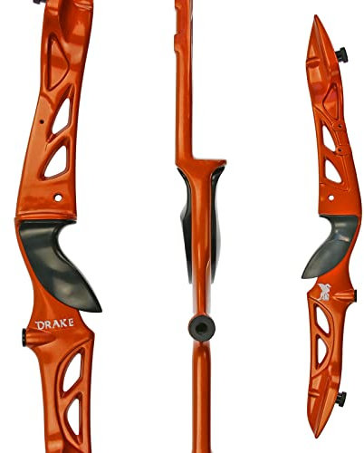 Mittelstück Drake Chroma - 24 Zoll, Linkshand, Rechtshand, für Junge Bogenschützen entwickelt (Rechte Hand, Orange)