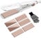 CkeyiN Hair Crimper, Professional Crimping Iron and Straighter with 3 Interchangeable Ceramic Plates for Fluffy Hairstyle, Corn, Perm, Waves, Straight Heat Resistant Glove Adjustable Temperature