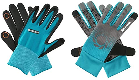 Gardena Pflanz- und Bodenhandschuh 9/L & Garten- und Pflegehandschuh 9/L: Handschuhe für Garten-, Boden- und Pflanzarbeiten (11512-20 & 11508-20)