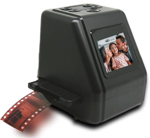 Bewinner -Digitalfilm-Diascanner, 12-MP-Filmscanner mit 2,0-Zoll-LCD-Bildschirm, Negativscanner, Wandelt 135, 110, 126 Dias und Negative in Digitale Fotos um