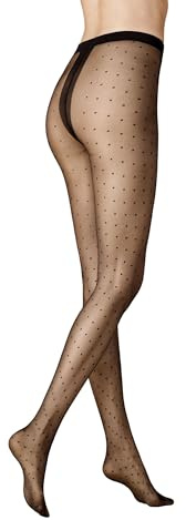 KUNERT Damen Strumpfhosen Raffinesse Dots gepunktet 20 Den