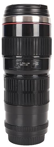 Camera Lens Coffee Mug, Stainless Steel Camera Lens Cups, Travel SLR Camera Cup, 10oz Travel Tumbler Cup, Photographer Camera Mug Coffee for Home Supplies,Birthday,Xmas