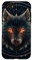Hülle für iPhone SE (2020) / 7 / 8 Linienkunst Wolf