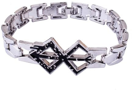 SLLOPL Berserk Armband Das Ei des Königs Haou no Tamago Logo Berserk Armband Das Opfer Logo Blutrot Armband Anime Cosplay (Black)