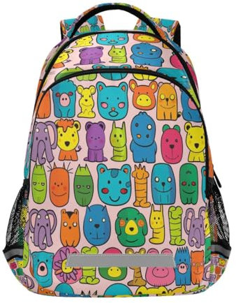 Mnsruu Graffiti Avatar Kinder-Rucksack für Mädchen, Jungen, Schultasche, Laptop, Studentententasche, Reise-Tagesrucksack, mehrfarbig, M