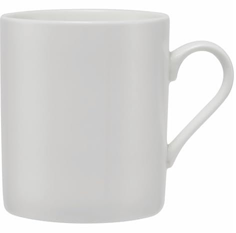 Maxwell & Williams WBA0005 Kaffee-Becher 300 ml Porzellan - White Basics - Teetasse rund, weiß, in Geschenkbox