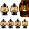 6 Stück Mini Halloween Deko Laterne LED,Halloween kürbis Laterne,Kleine Laterne Halloween Tischdeko,Halloween Deko Innen,Flammenlose Halloween Deko,Halloween Mini Laterne Outdoor mit LED Kerze