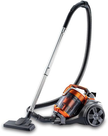 EagerMinds Aspirateur sans Sac, Moteur Basse consommation, Puissance 3600W, 15000pa Aspirateur Filaire Portatif, Aspirateur Traîneau Silencieux pour Tapis, Sols Durs, Poils d'animaux et Poussière