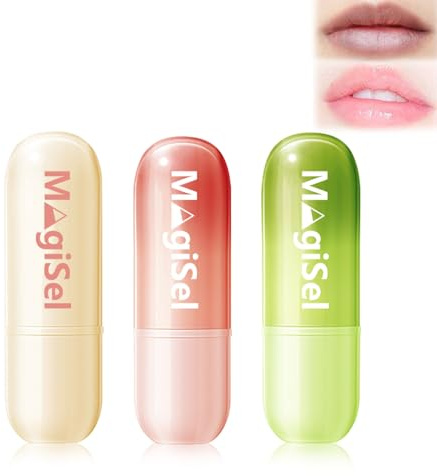 Hydrating Lip Balm, 3 Stück Feuchtigkeitsspendende Lippenmaske, Spendet Feuchtigkeit für Trockene Lippen Lippenpflegestift,Lip Sleeping Mask, Nährende Lippenpflege zur Aufhellung von Lippenfältchen