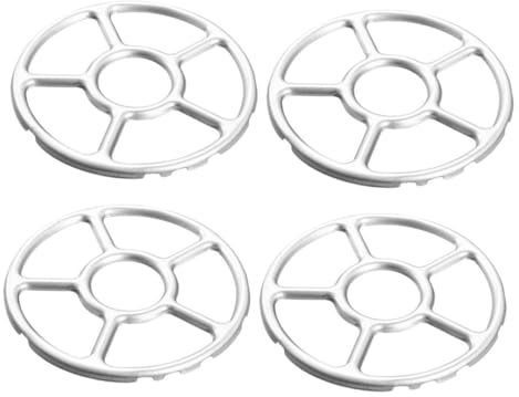 LALADEFIEE 4stücke Gasherd-gestell Stehen Für Küche Kochfeld Unterstützung Halterung Gasherd-zubehör Wok-gestell Nicht Slip Ring Runder Rahmen Zubehör