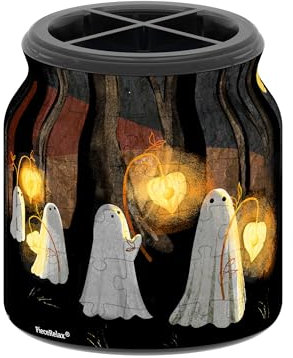 PieceRelax 3D Puzzle Deko-Behälter – Katherine Blower - Spooky Night Walk | 96 Kunststoffteile & Holzdeckel | Kreatives Geschenk für Zuhause & Büro [BB1051]