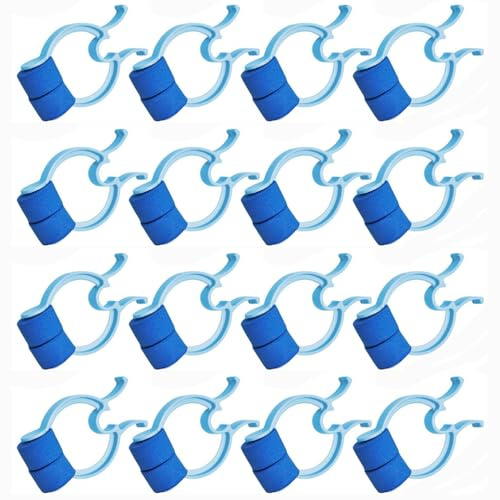 Bessy shop Pince-Nez,16 Pièces Clip Nasal Confortable en Mousse EVA,Pince-Nez Pratique pour Fixer,Clips Nasaux Portables Accessoires De Beauté,pour Natation,Anti-Ronflement et Saignement de Nez