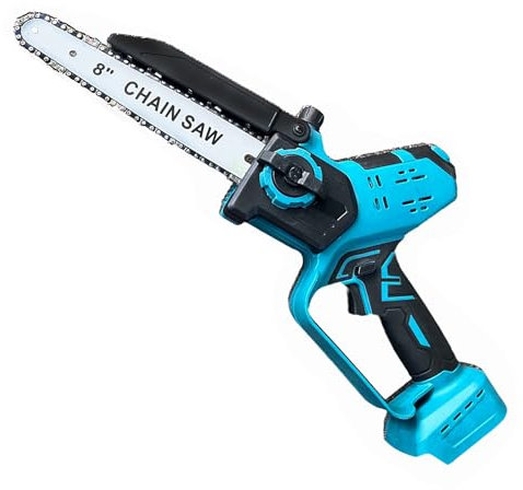 PECHAM 8 Inch Mini Chainsaw, 21V Electric Chainsaw with 2×3.0Ah Batteries, Efficient for Wood Cutting