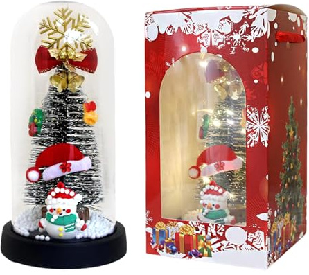 YRYRYW Weihnachtsnachtlicht, transparente Glas-Weihnachtsdekorationslampe – Tischdekoration, LED-Nachtlichter, für Wohnzimmer, Schlafzimmer, Tisch, Regal, Schließfächer, Bücherregale Household faucets
