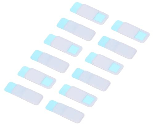 Nexarelle 12Pcs Computer Camera Cover Slide, (0.039 Thickness, White), Ultra-Thin Laptop Camera Blocker Protecting Privacy Security for Various Tablet/Desktop/Smartphone/PC Accessory
