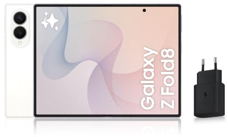 Samsung Galaxy Z Fold8, Smartphone Pliable 5G, 256 Go, Blanc, Version FR | Téléphone Portable Android avec Galaxy AI, Écran Adapté aux Contenus Multimédias, Double Capteur 50 MP, Batterie 4800 mAh