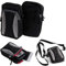 K-S-Trade Sac Ceinture pour Canon IXUS 185 Compatible avec Canon IXUS 185 Sac De Ceinture à Bandoulière Poche Poitrine Cas Voyage Vertical Housse Protection Étui Couvercle du Boîtier Clip Noir 1x