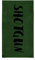 Seepferdchen Shot Gun Strandtuch, Baumwolle, Armee, 180 x 100 x 0,03 cm