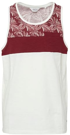 !Solid Flo Herren Tank-Top Mit Rundhalsausschnitt Aus 100% Baumwolle Regular Fit, Größe:XL, Farbe:Wine Red (0985)