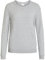 Vila NOS Viril L/s O-Neck Knit Top-Noos suéter, Gris (Light Grey Melange Light Grey Melange), Small para Mujer
